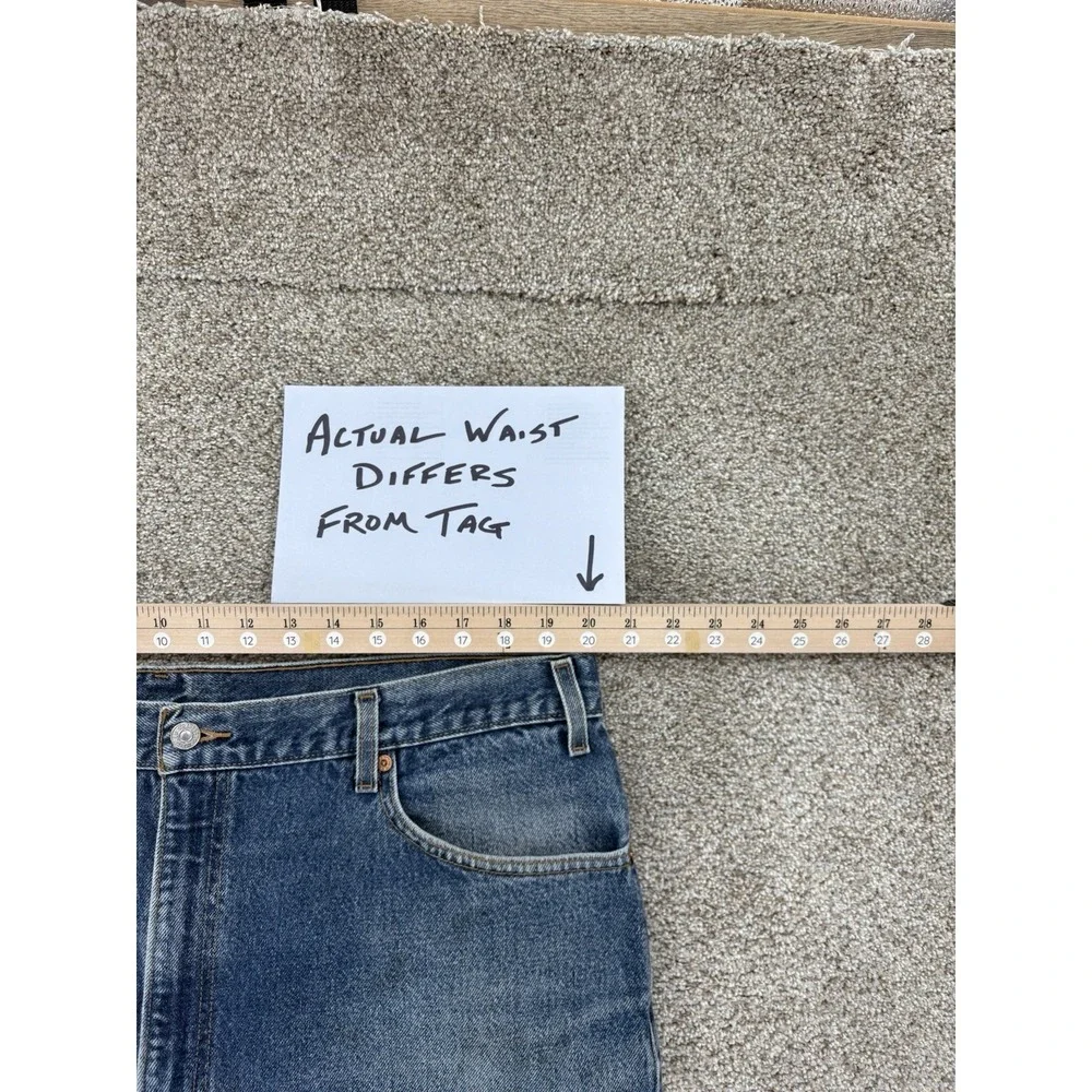 Vintage Levis 505 42x30 (40x29) Mens Blue Straight Chore Workwear Wash 2002‎ Y2K